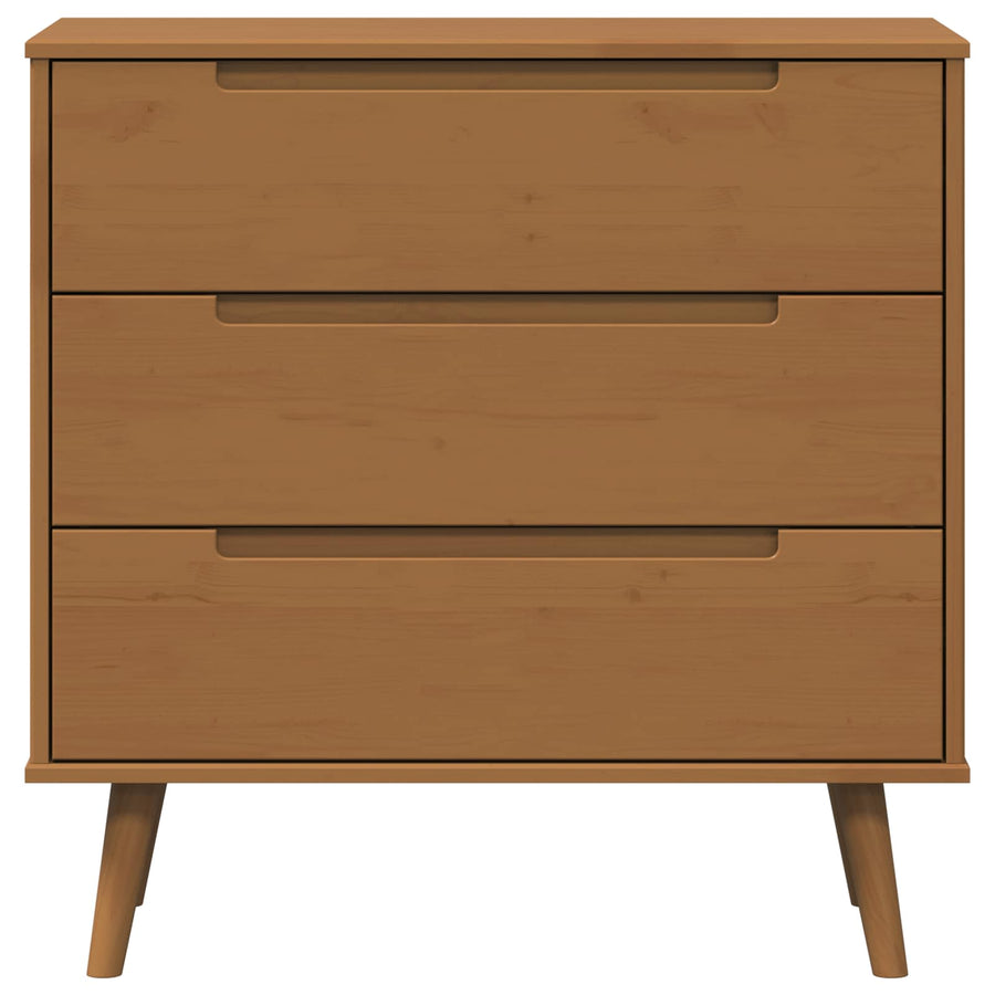 Ladekast MOLDE Caramel 80 x 40 x 80 cm Massief grenenhout