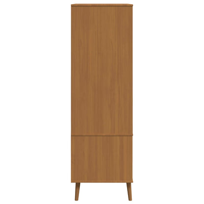 Kledingkast MOLDE Caramel 90 x 55 x 175 cm Massief grenenhout