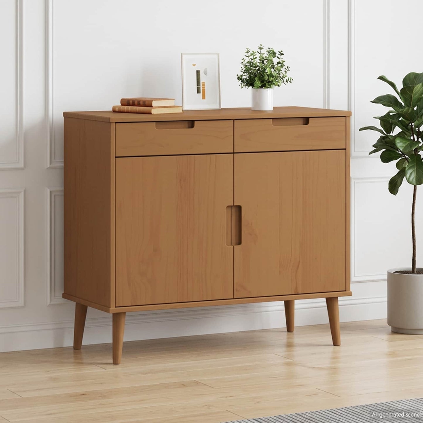Dressoir MOLDE Caramel 90 x 40 x 80 cm