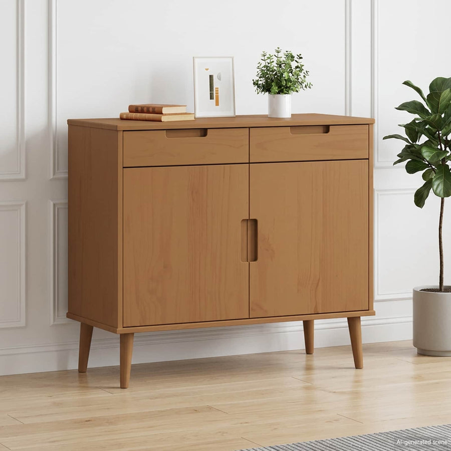 Dressoir MOLDE Caramel 90 x 40 x 80 cm