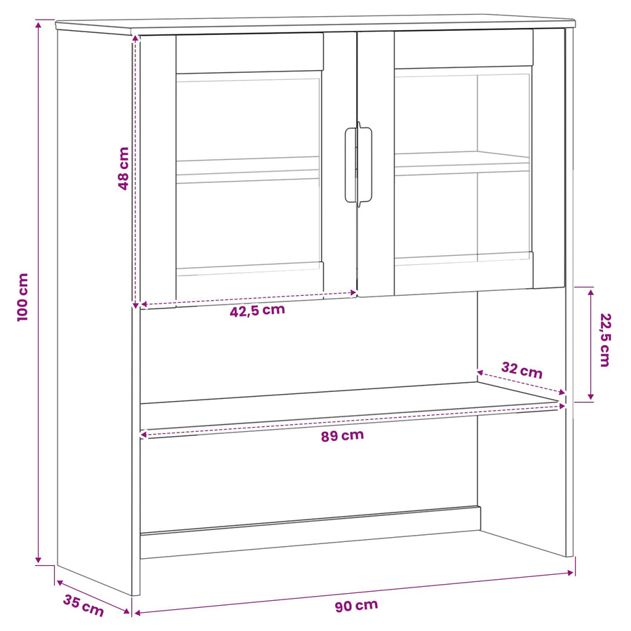 Hutch Caramel 90 x 35 x 100 cm