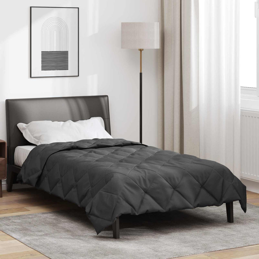 Zomer Dekbed Antraciet 200 x 140 cm Microfiber