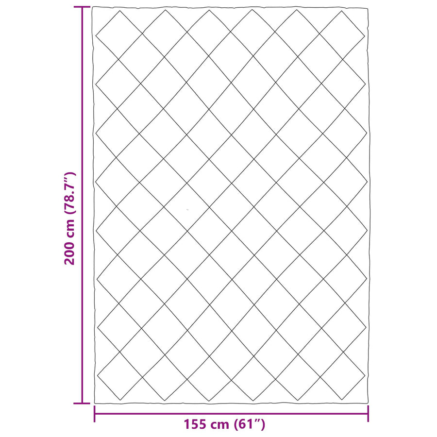 Zomer Dekbed Antraciet 200 x 155 cm Microfiber