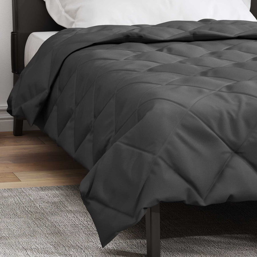 Zomer Dekbed Antraciet 220 x 155 cm Microfiber