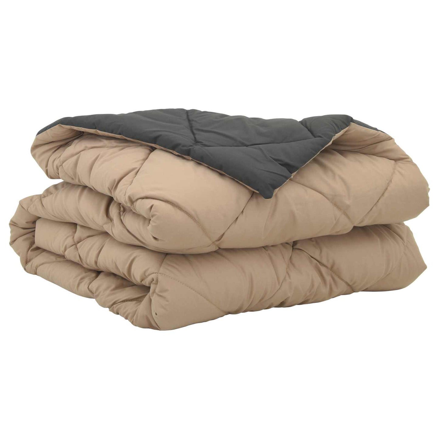 Zomerdekbed Antraciet en Taupe 200 x 135 cm Microvezel