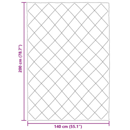 Zomer Dekbed Antraciet en Taupe 200 x 140 cm Microfiber