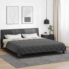 Zomer Dekbed Antraciet en Taupe 220 x 200 cm Microfiber