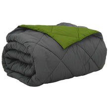 Zomer Dekbed Groen en Antraciet 220 x 240 cm Microfiber