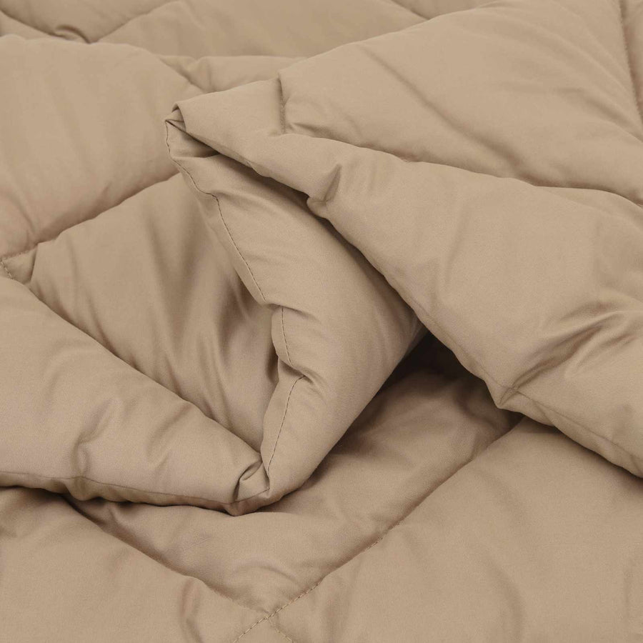Zomerdekbed Taupe 240 x 200 cm Microvezel