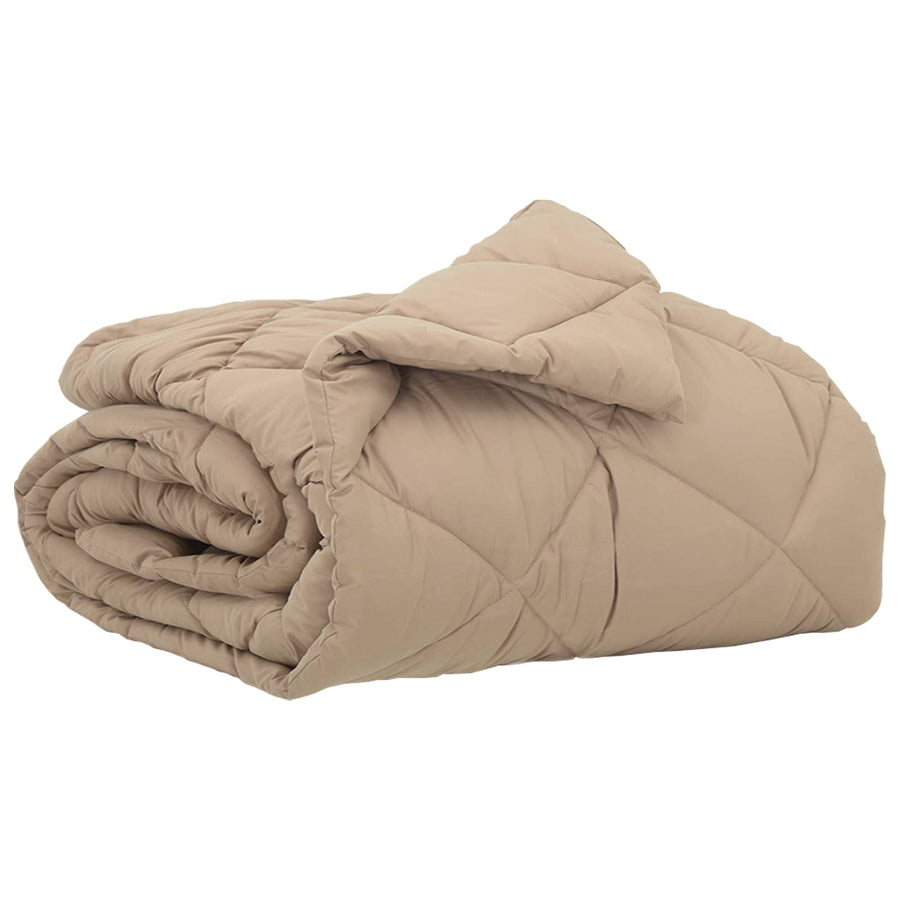 Zomerdekbed Taupe 220 x 155 cm Microvezel