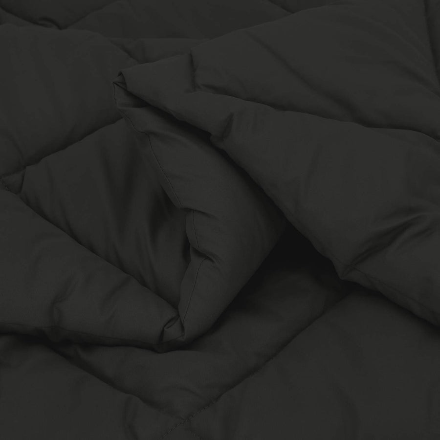 Zomerdekbed Zwart 200 x 155 cm Microvezel