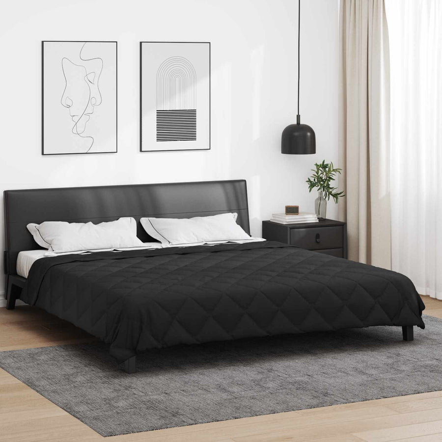 Zomer Dekbed Zwart 220 x 200 cm Microfiber