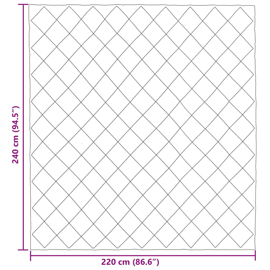 Zomer Dekbed Zwart en Anthraciet 220 x 240 cm Microfiber