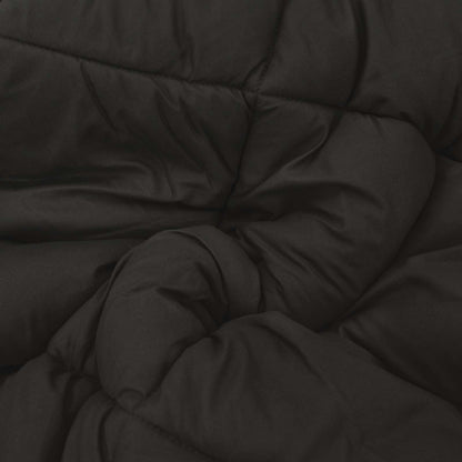 Zomerdekbed Zwart en Taupe 240 x 200 cm Microvezel