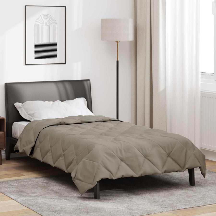 Zomerdekbed Lichtgrijs 200 x 140 cm Microvezel