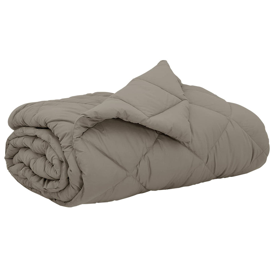 Zomerdekbed Lichtgrijs 240 x 260 cm Microvezel