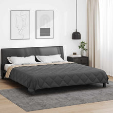 Vol jaar dekbed Antraciet en Taupe 220 x 200 cm Microfiber