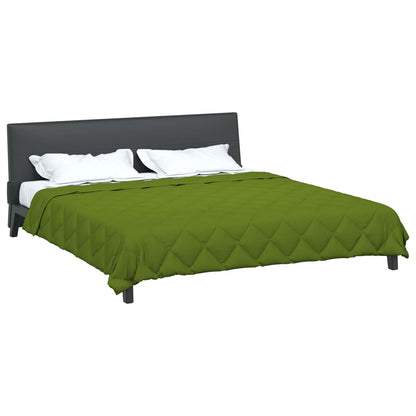 Vol jaar dekbed Groen 240 x 200 cm Microfiber