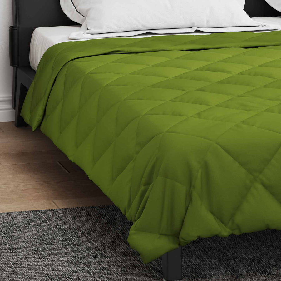 Vol jaar dekbed Groen 220 x 260 cm Microfiber