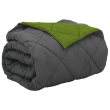 Vol jaar dekbed Groen en Antraciet 220 x 200 cm Microfiber