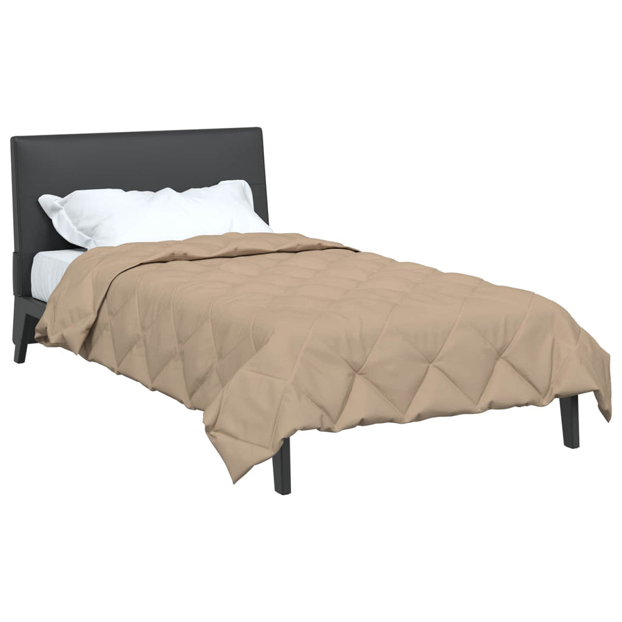 Vol jaar dekbed Taupe 200 x 135 cm Microfiber