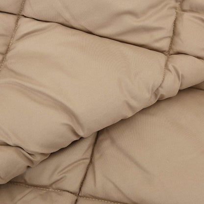 Vol jaar dekbed Taupe 220 x 140 cm Microfiber