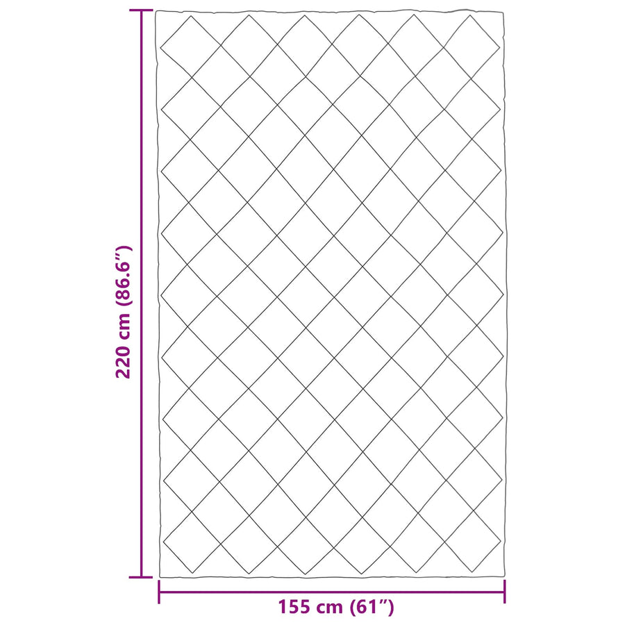 Vol jaar dekbed Taupe 220 x 155 cm Microfiber