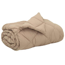 Vol jaar dekbed Taupe 220 x 240 cm Microfiber