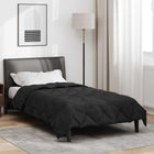 All-season duvet Black 200 x 135 cm Microfiber