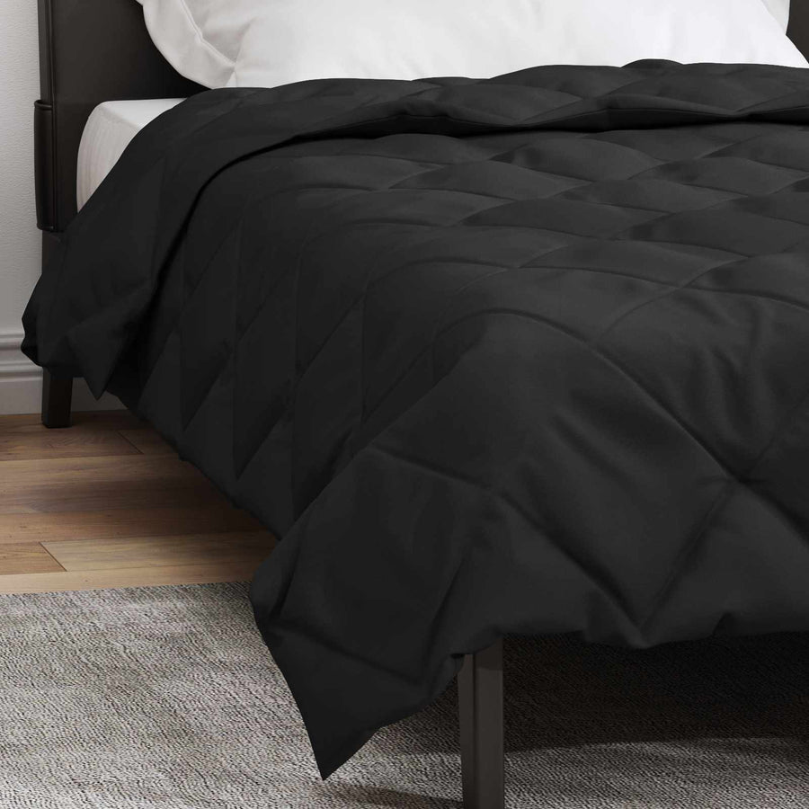 Vol jaar dekbed Zwart 220 x 155 cm Microfiber