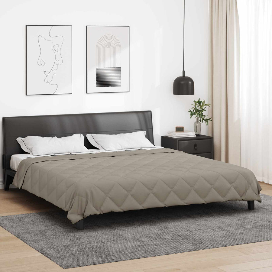 Vol jaar dekbed Lichtgrijs 240 x 200 cm Microfiber
