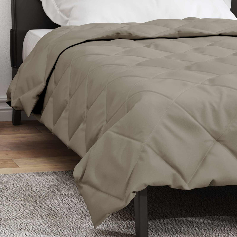 Vol jaar dekbed Lichtgrijs 220 x 140 cm Microfiber