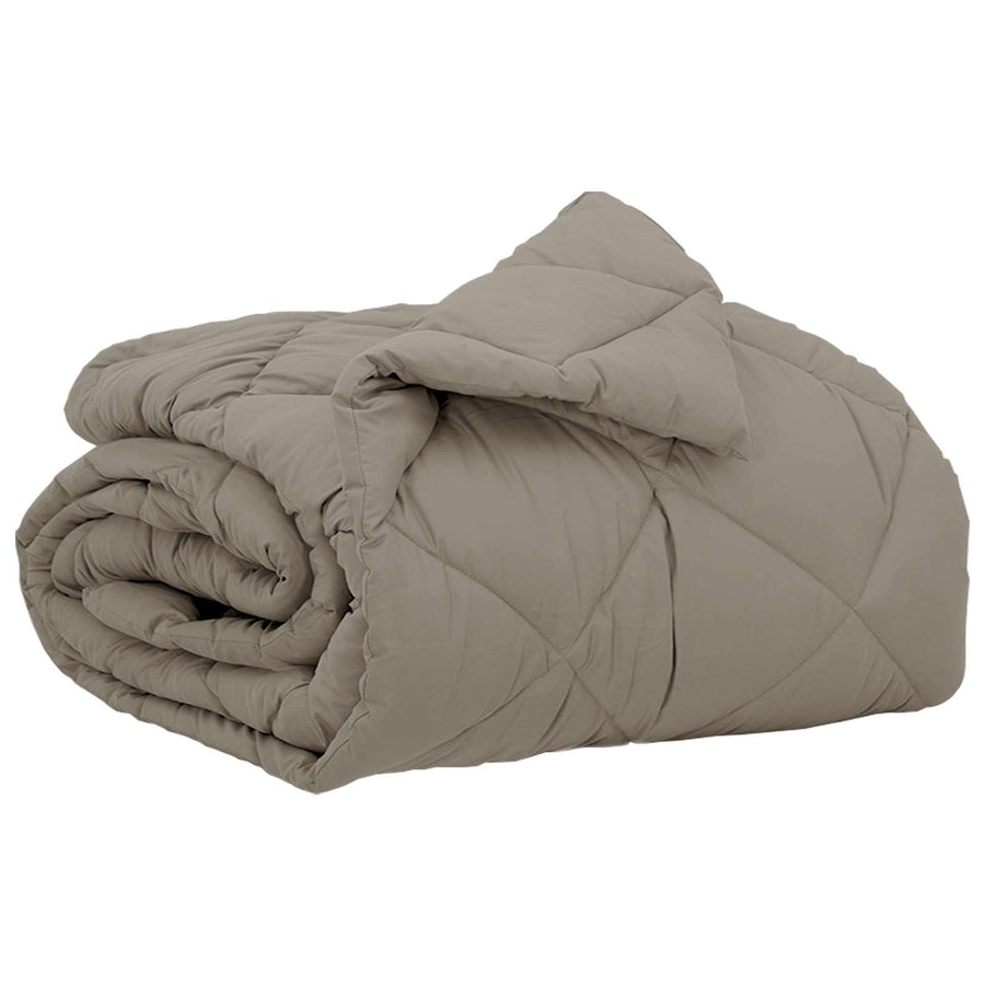 Vol jaar dekbed Lichtgrijs 220 x 140 cm Microfiber