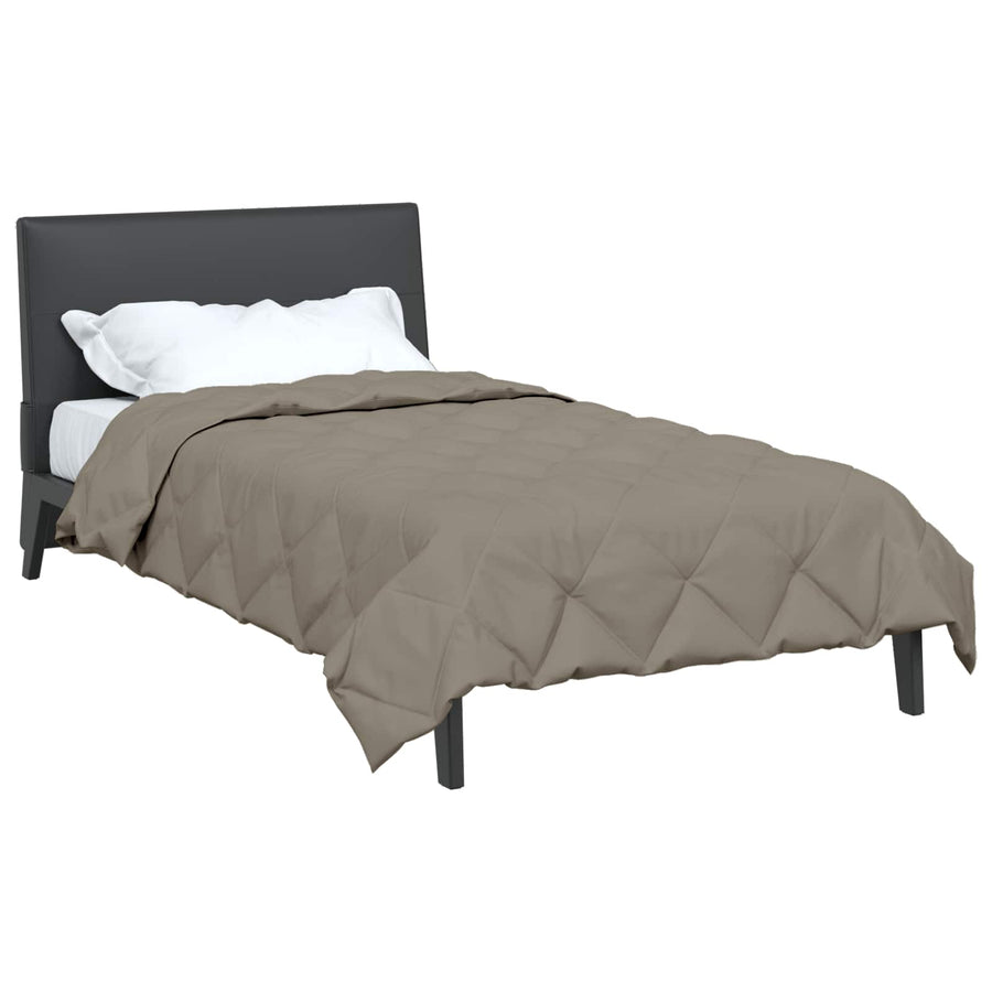 Vol jaar dekbed Lichtgrijs 220 x 140 cm Microfiber