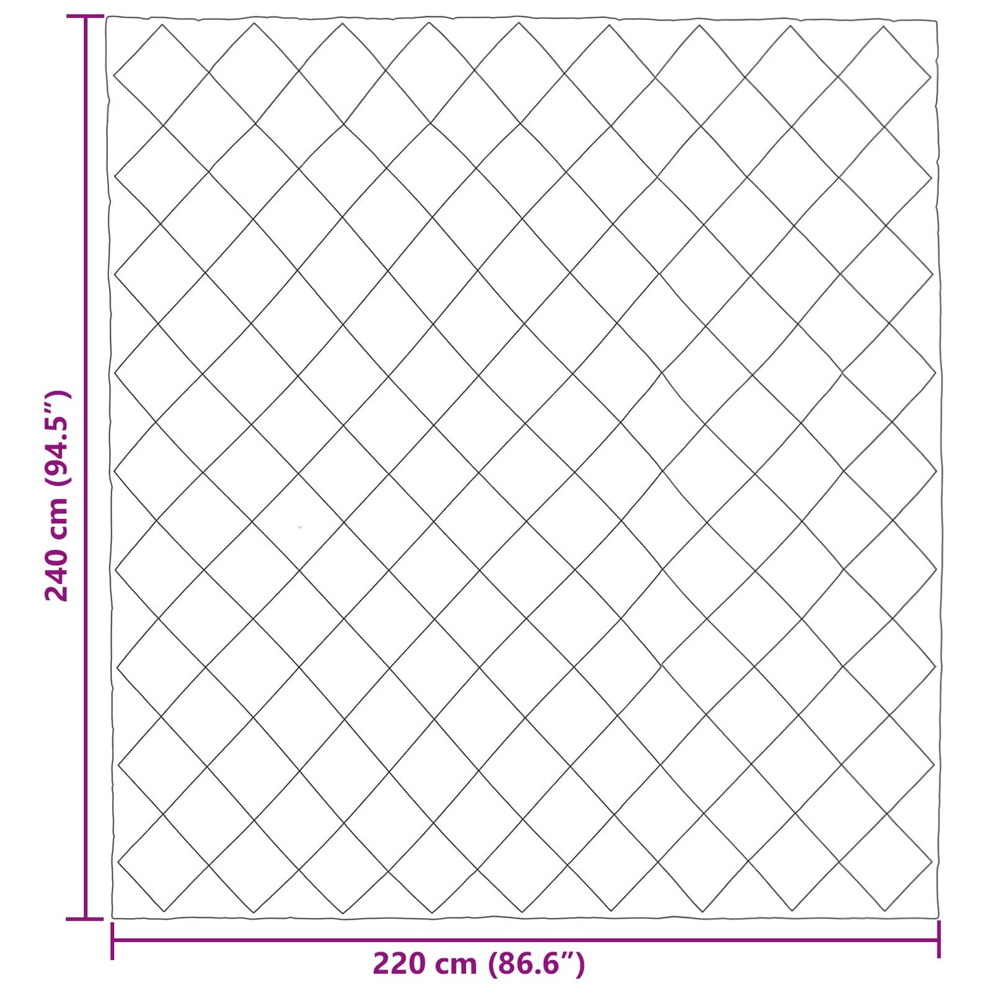 Vol jaar dekbed Lichtgrijs 220 x 240 cm Microfiber