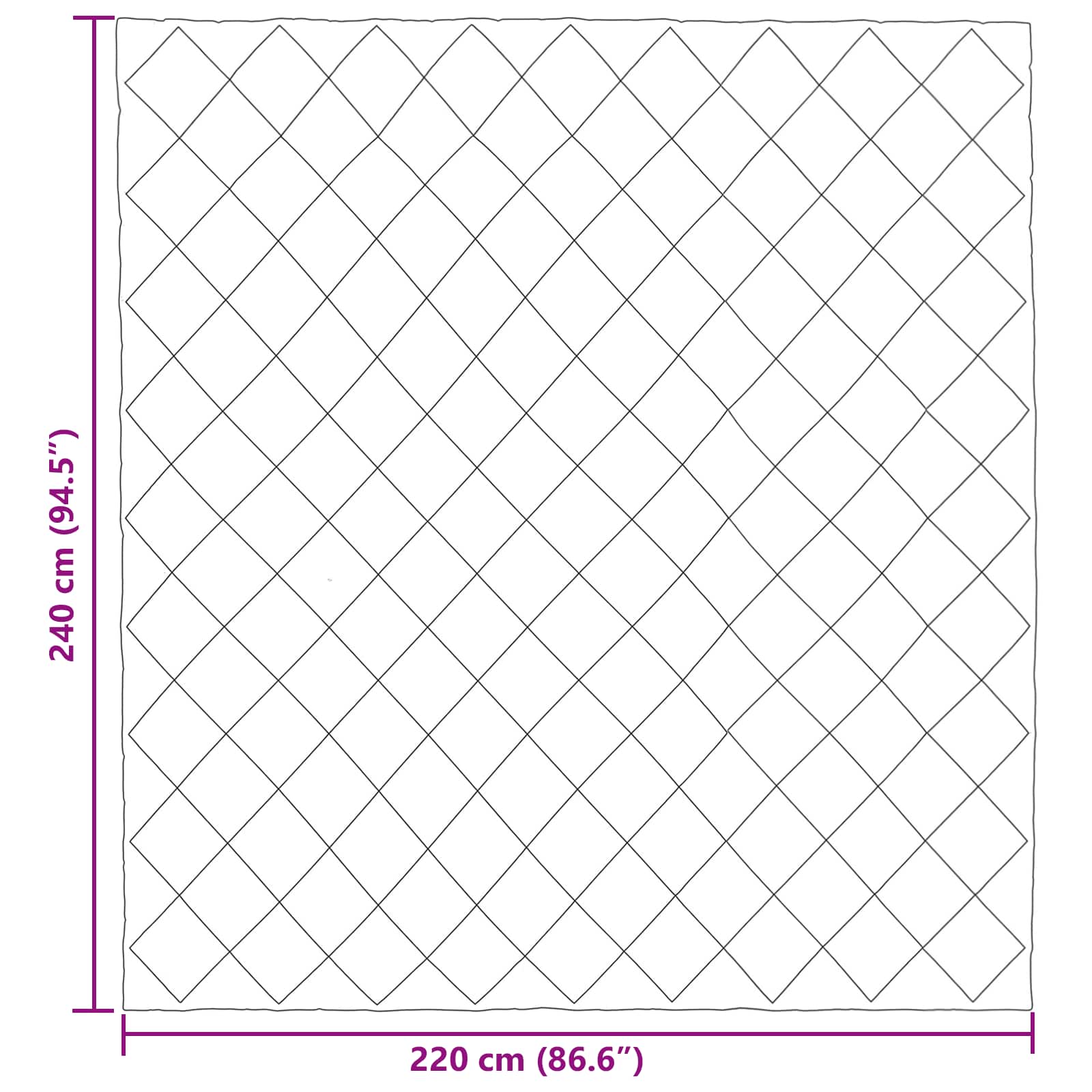 Vol jaar dekbed Lichtgrijs 220 x 240 cm Microfiber