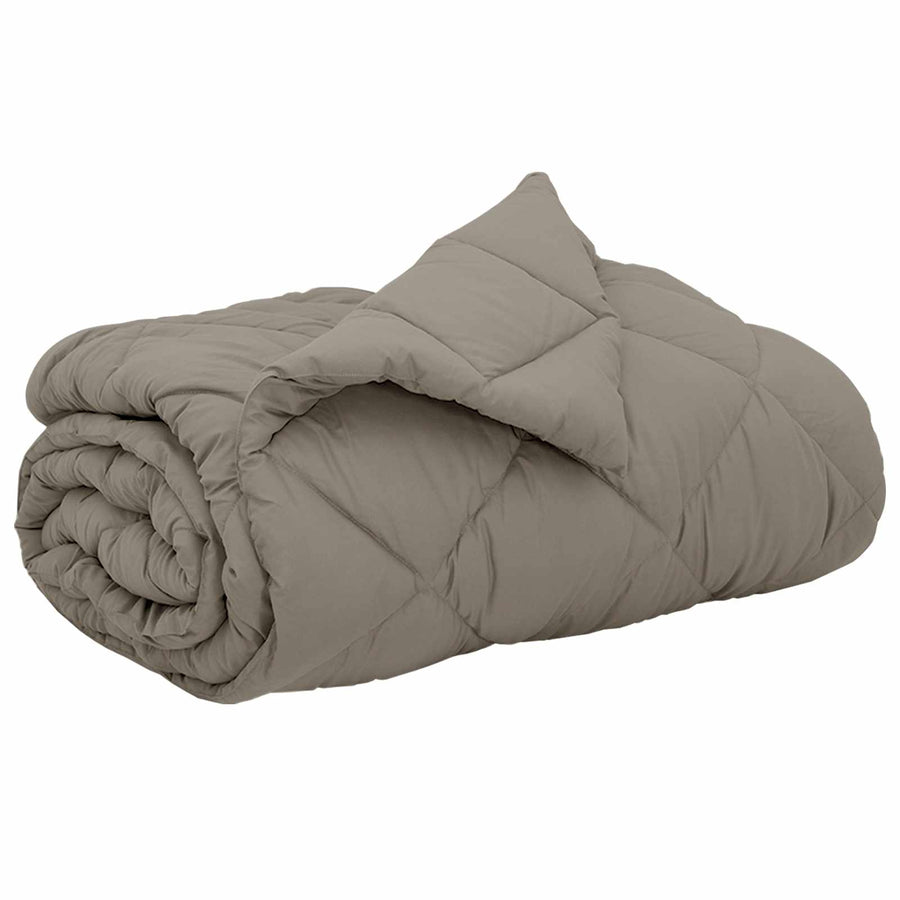 Vol jaar dekbed Lichtgrijs 220 x 260 cm Microfiber