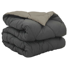 Vol jaar dekbed Lichtgrijs en Antraciet 200 x 135 cm Microfiber
