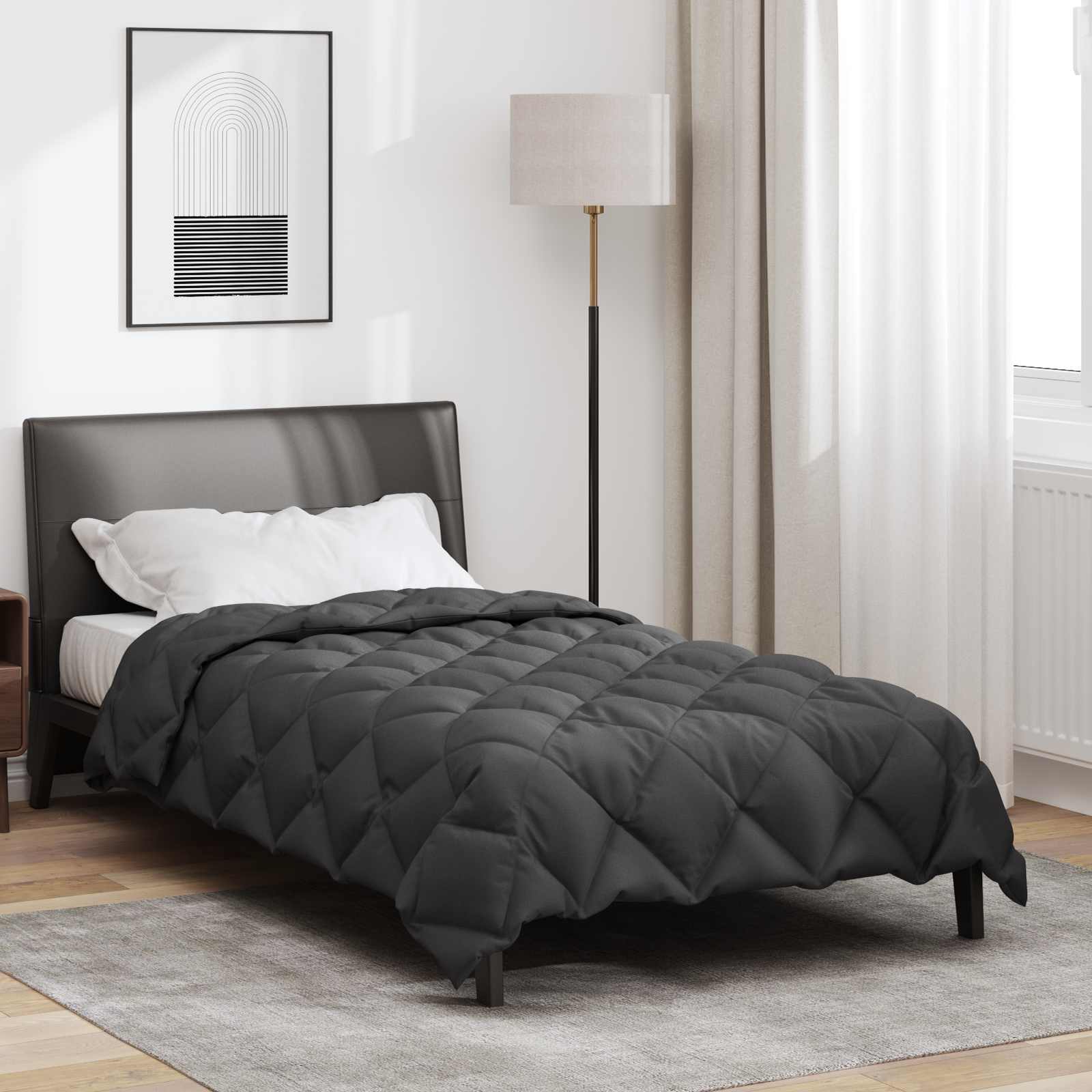 Winter Dekbed Antraciet 200 x 155 cm Microfiber