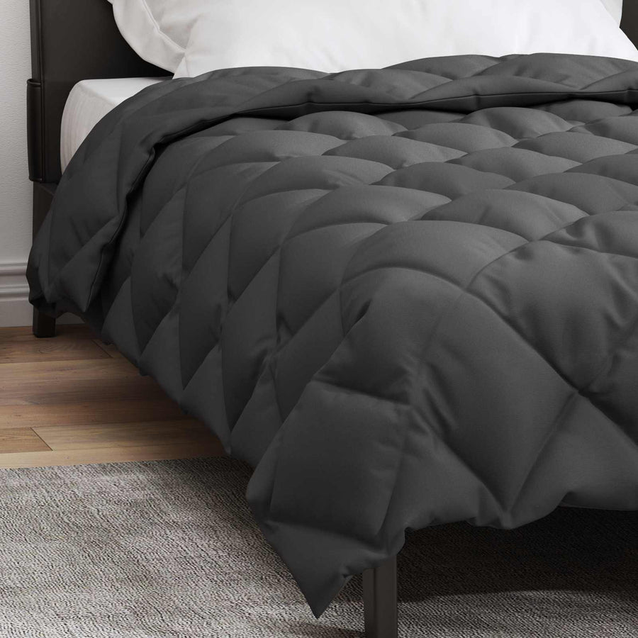 Winter Dekbed Antraciet 220 x 140 cm Microfiber