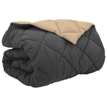 Winter Dekbed Antraciet en Taupe 220 x 260 cm Microfiber