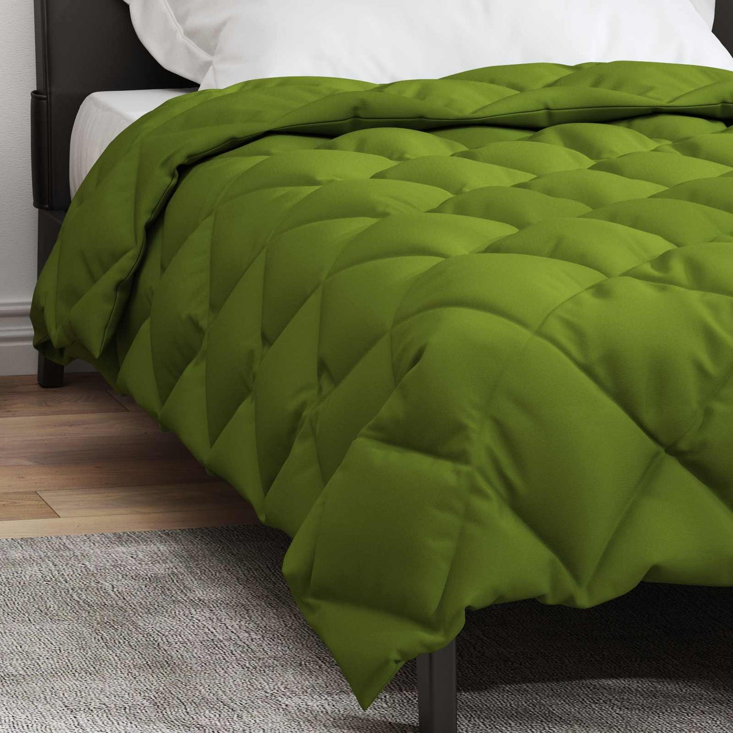 Winter Dekbed Groen 220 x 135 cm Microfiber