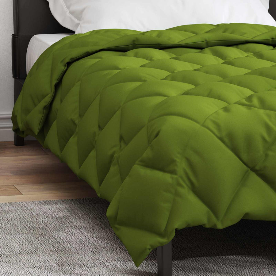 Winter Dekbed Groen 220 x 135 cm Microfiber