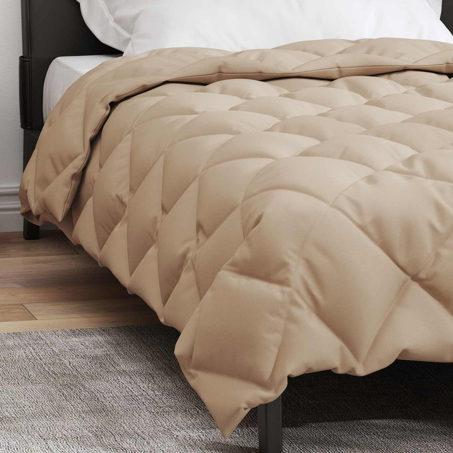 Winter Dekbed Taupe 200 x 140 cm Microfiber
