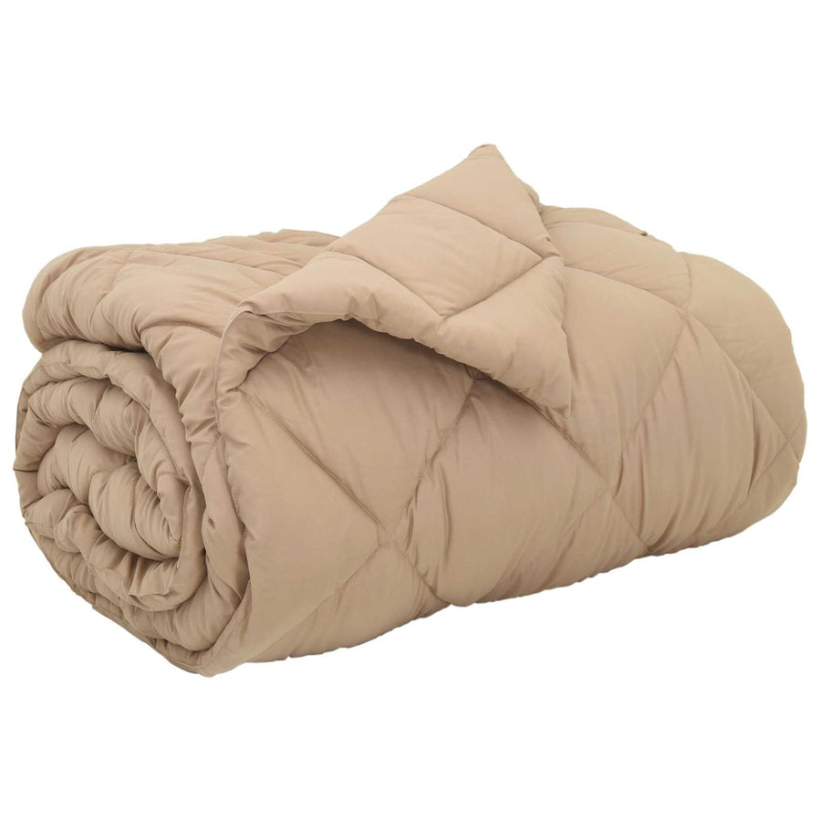Winter Dekbed Taupe 220 x 140 cm Microfiber