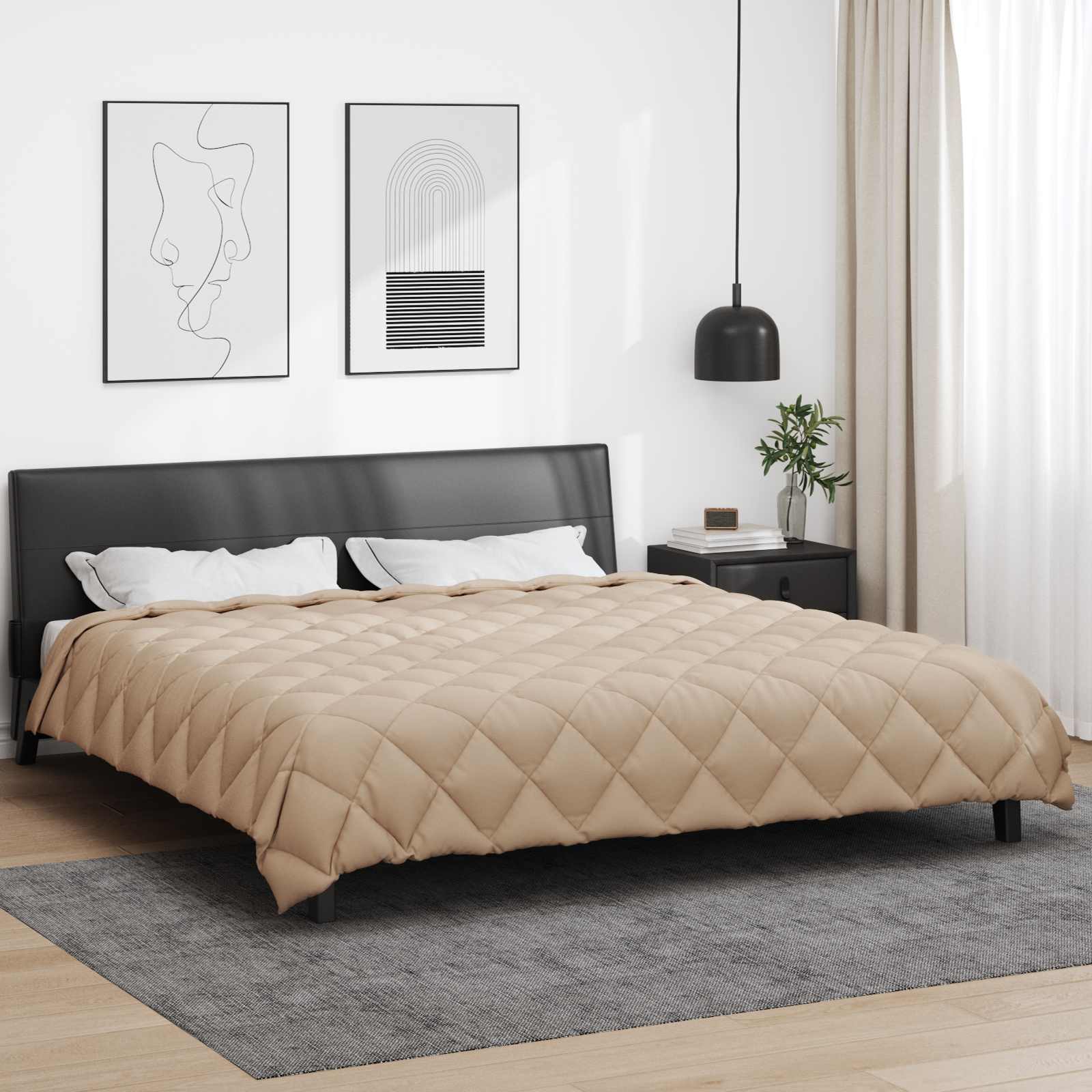 Winter Dekbed Taupe 240 x 260 cm Microfiber