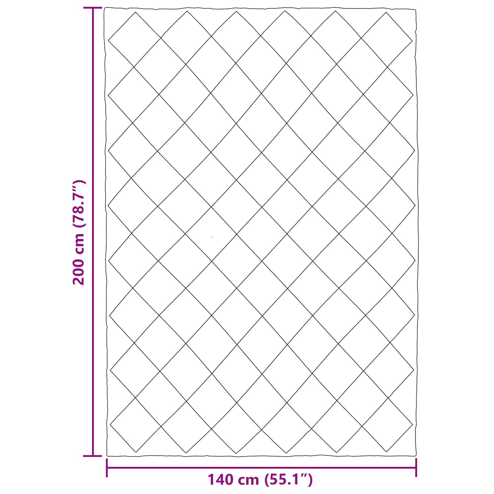 Winter Dekbed Zwart 200 x 140 cm Microfiber