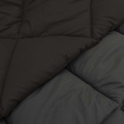 Winter Dekbed Zwart en Anthraciet 220 x 200 cm Microfiber