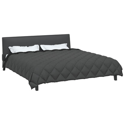 Winter Dekbed Zwart en Anthraciet 220 x 200 cm Microfiber