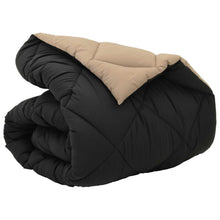 Winter Dekbed Zwart en Taupe 200 x 140 cm Microfiber